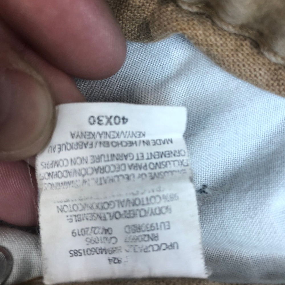 Genuine Dickies Men Carpenter Pant 40x30 Brown Duck Canvas Utility Work Trousers - Picture 5 of 11